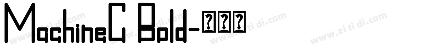 MachineC Bold字体转换